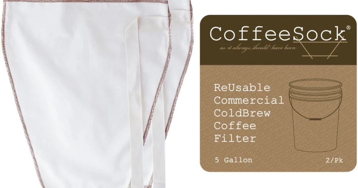 CoffeeSock 5 Gal/19L Reusable Cold Brew Filter (Pack of 2)