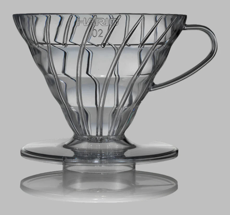Hario V60 Clear Plastic Dripper - Multiple Sizes
