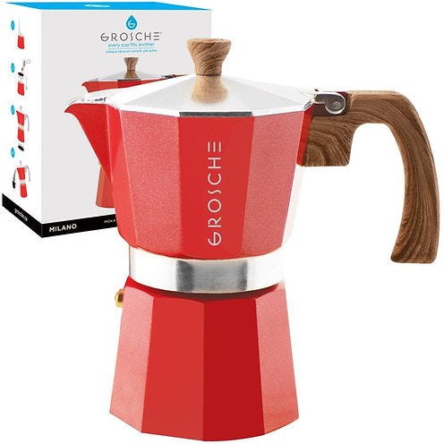 Grosche "Milano" Stovetop (Red) - Multiple Sizes