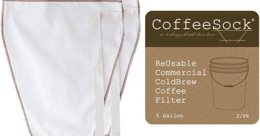 CoffeeSock 5 Gal/19L Reusable Cold Brew Filter (Pack of 2)