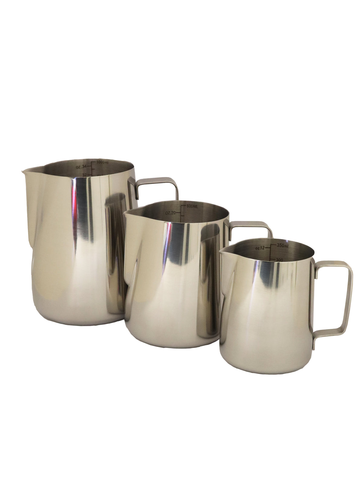 Verve Milk Jug Stainless Steel 350ml/600ml/1L