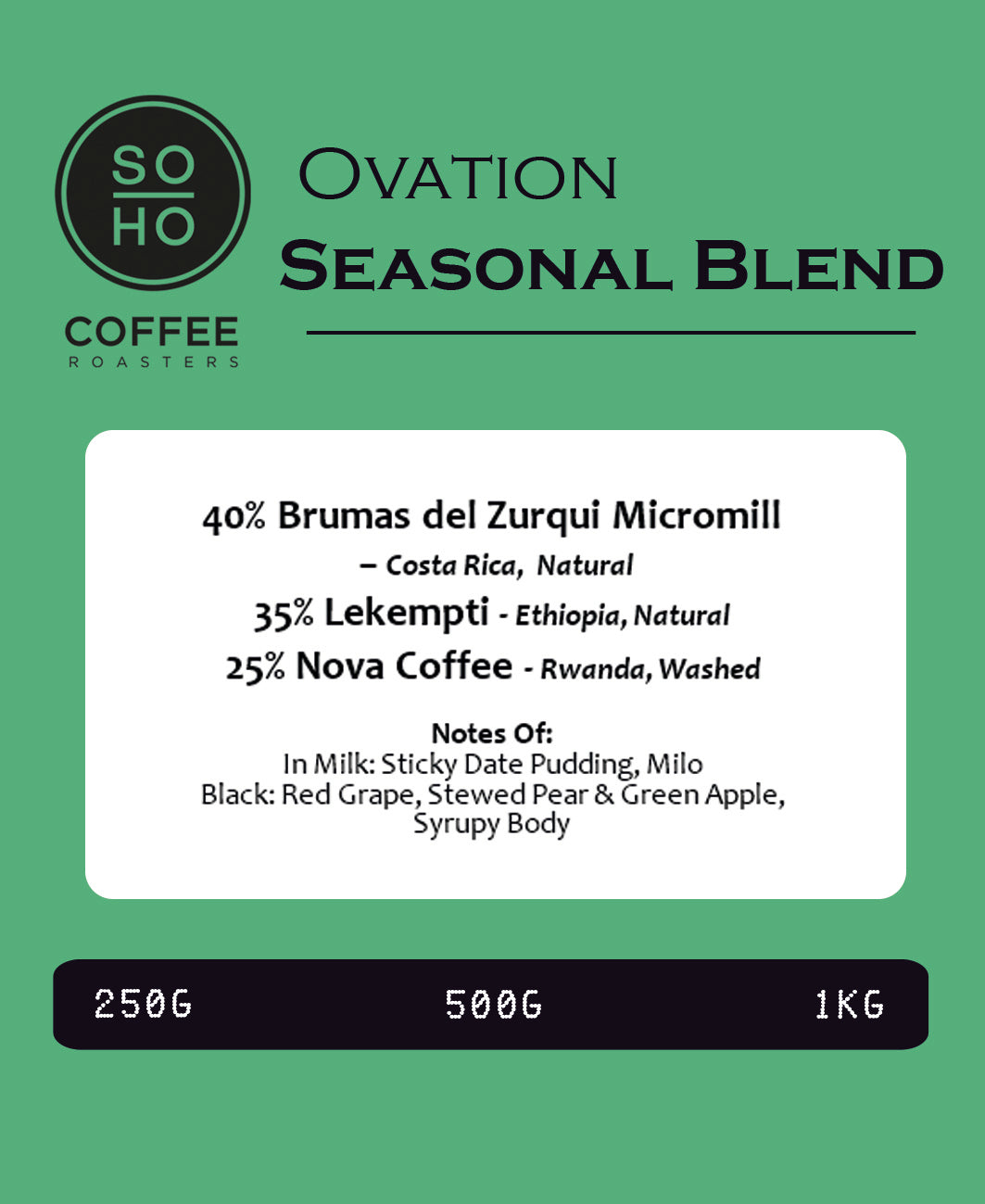 Ovation Seasonal Blend