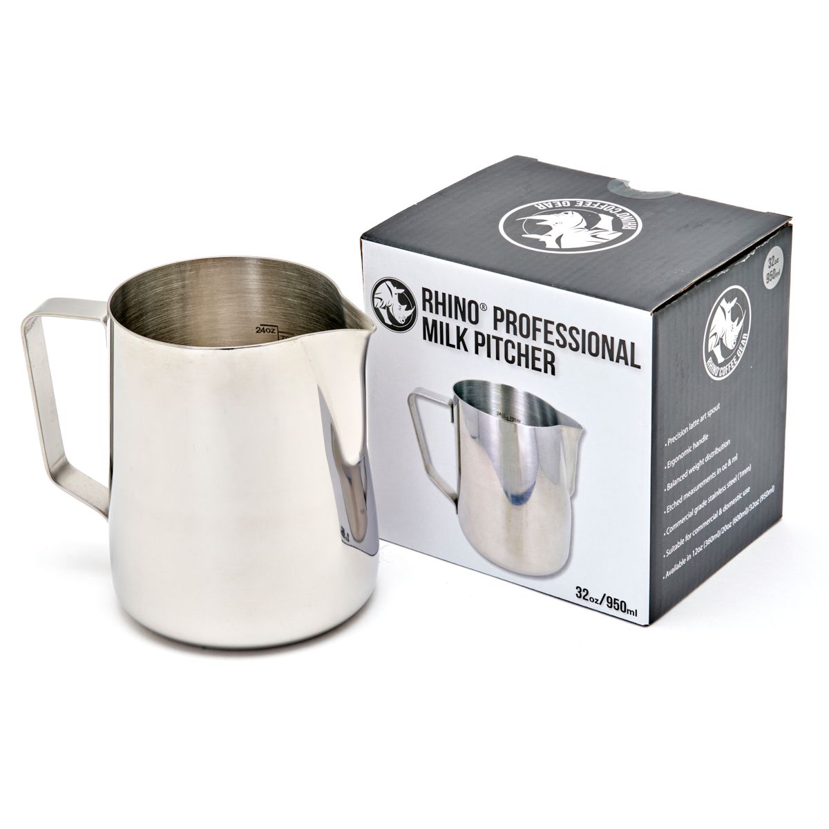 Rhino Pro Milk Pitcher - Multiple Sizes